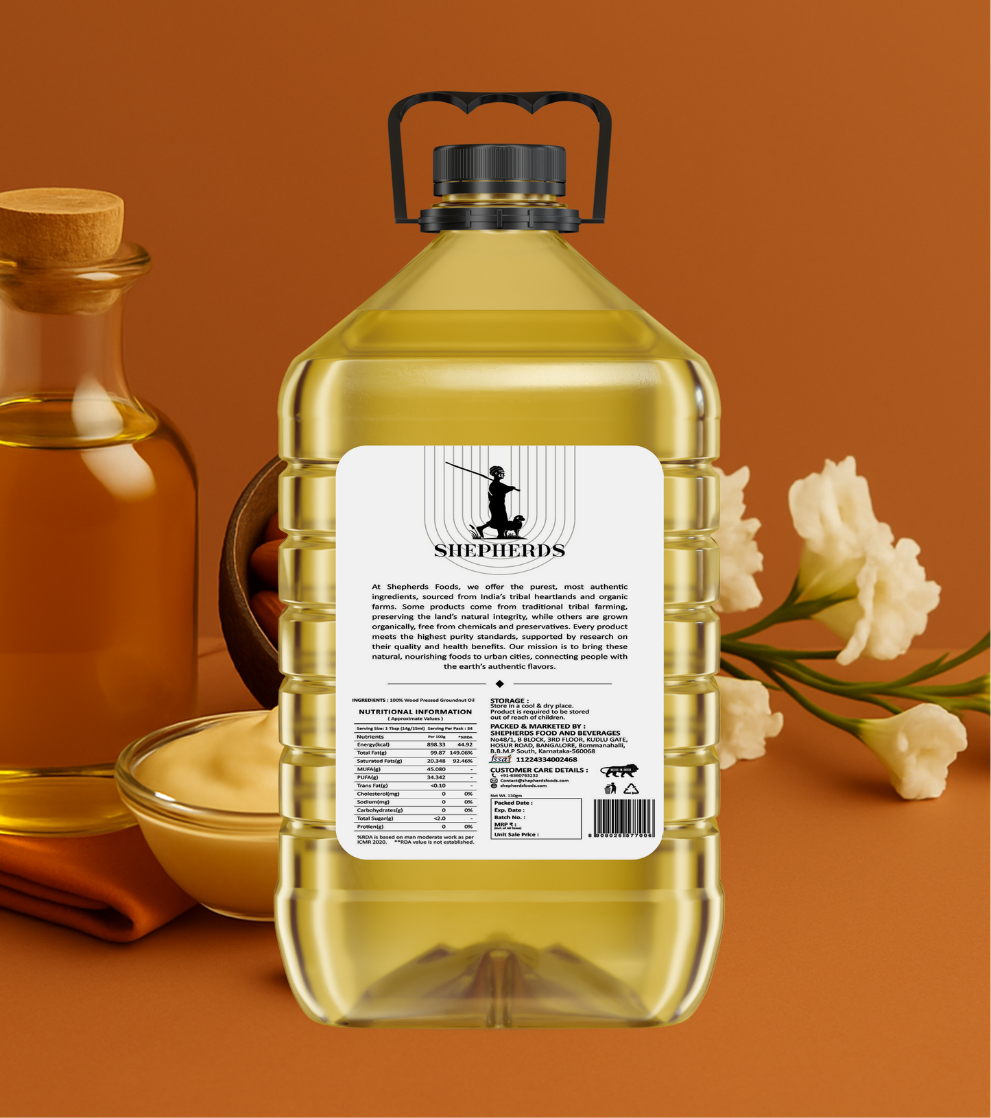 Cold Pressed Groundnut Oil
