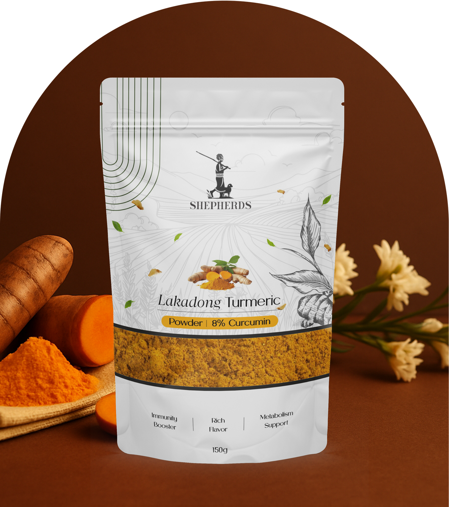 Lakadong Turmeric 8% Curcumin