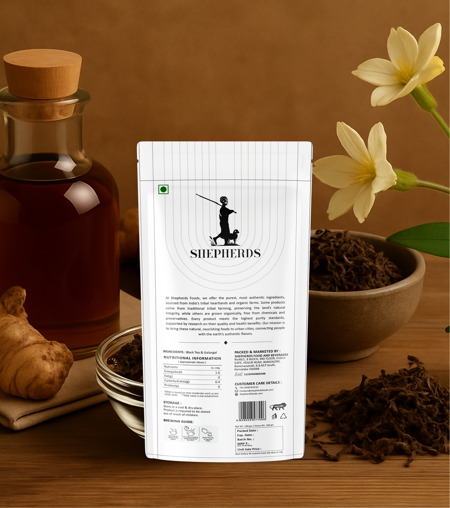 Wild Black Galangal Tea
