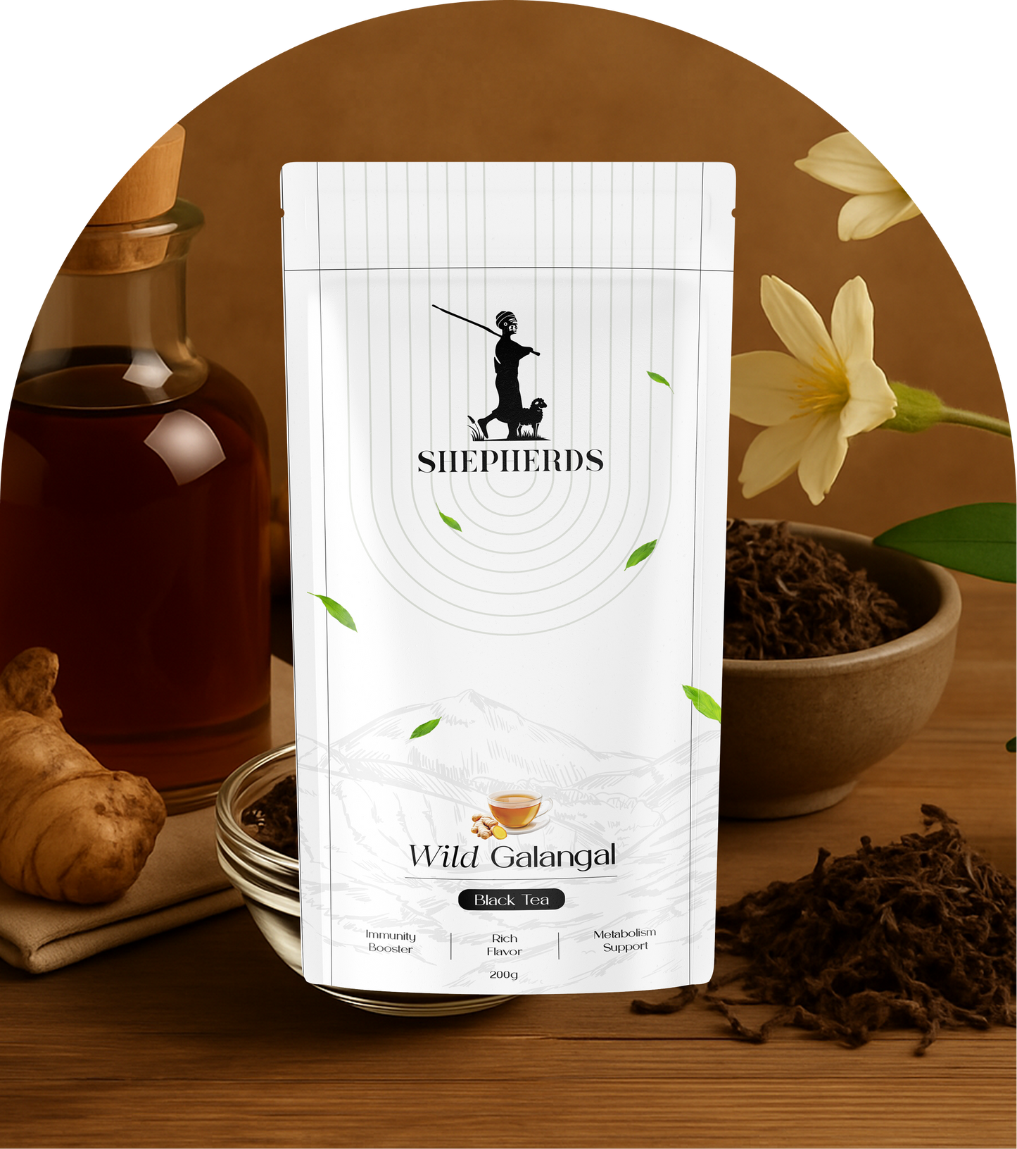 Wild Black Galangal Tea