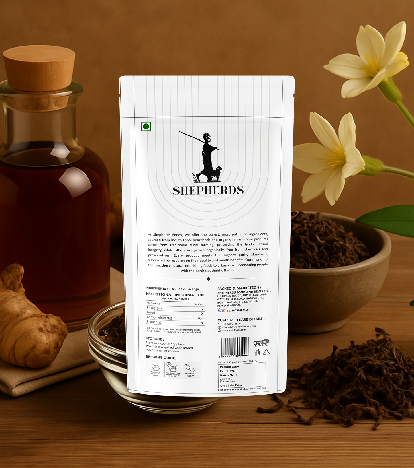 Wild Black Galangal Tea