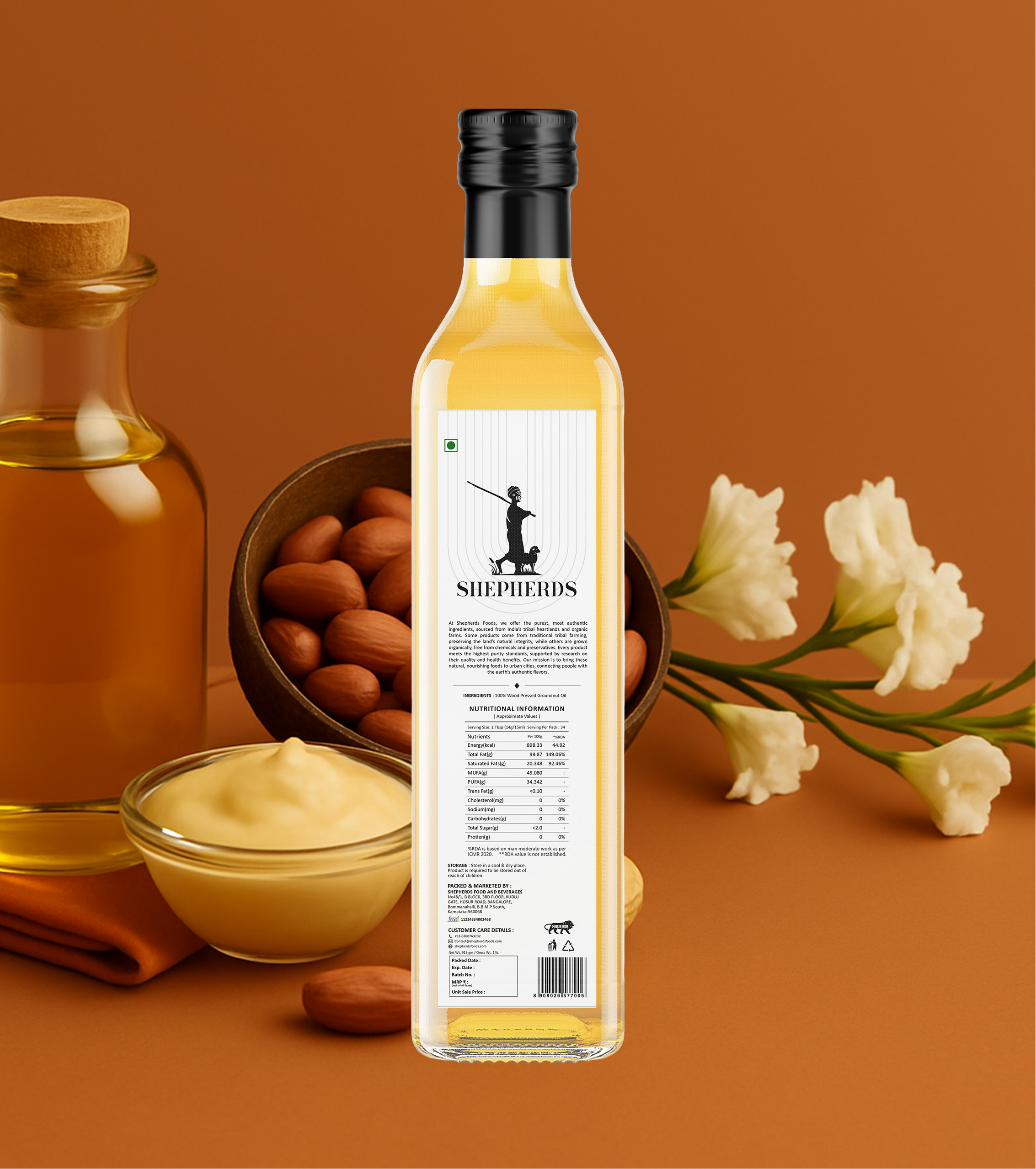 Cold Pressed Groundnut Oil