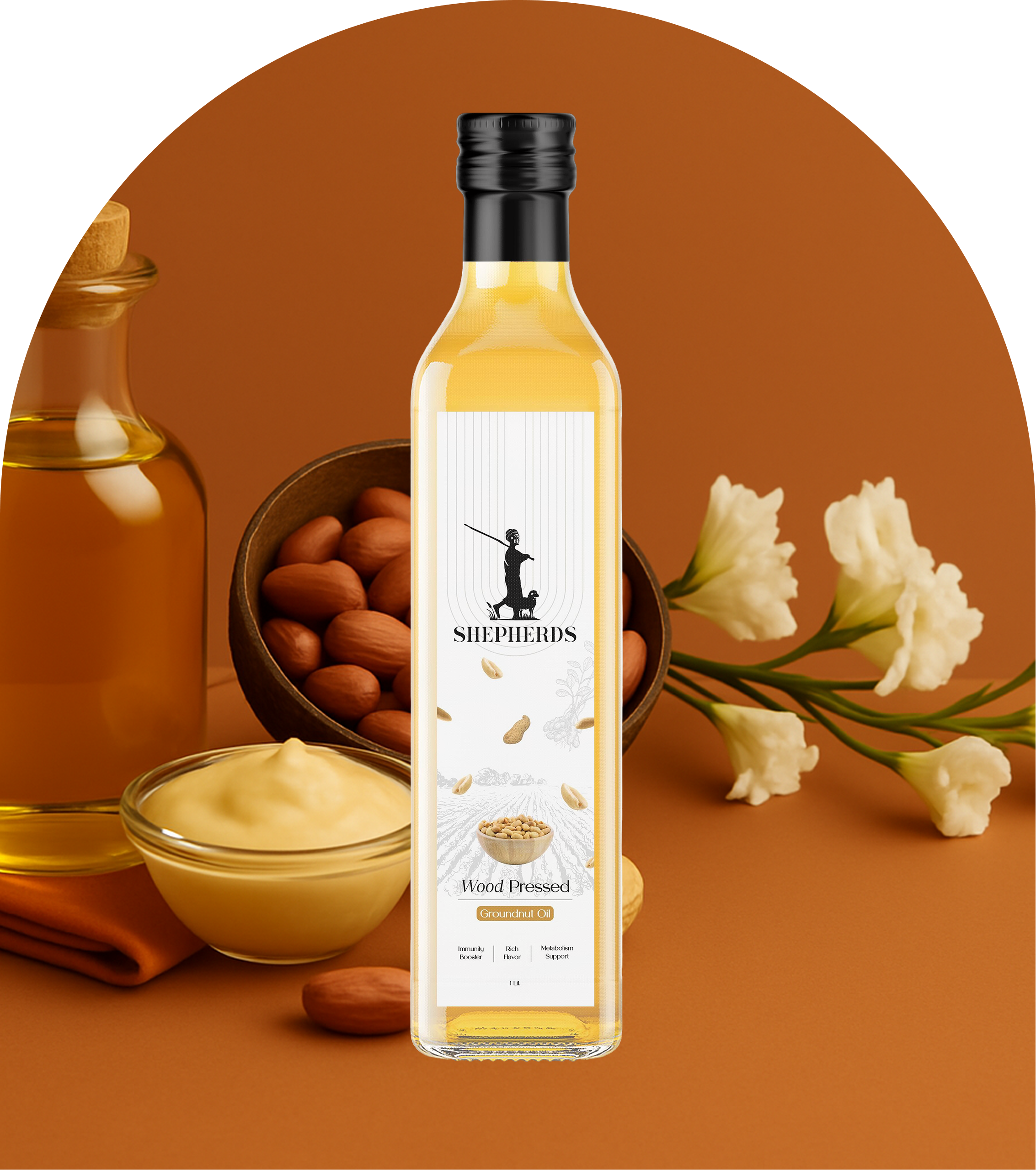 Cold Pressed Groundnut Oil