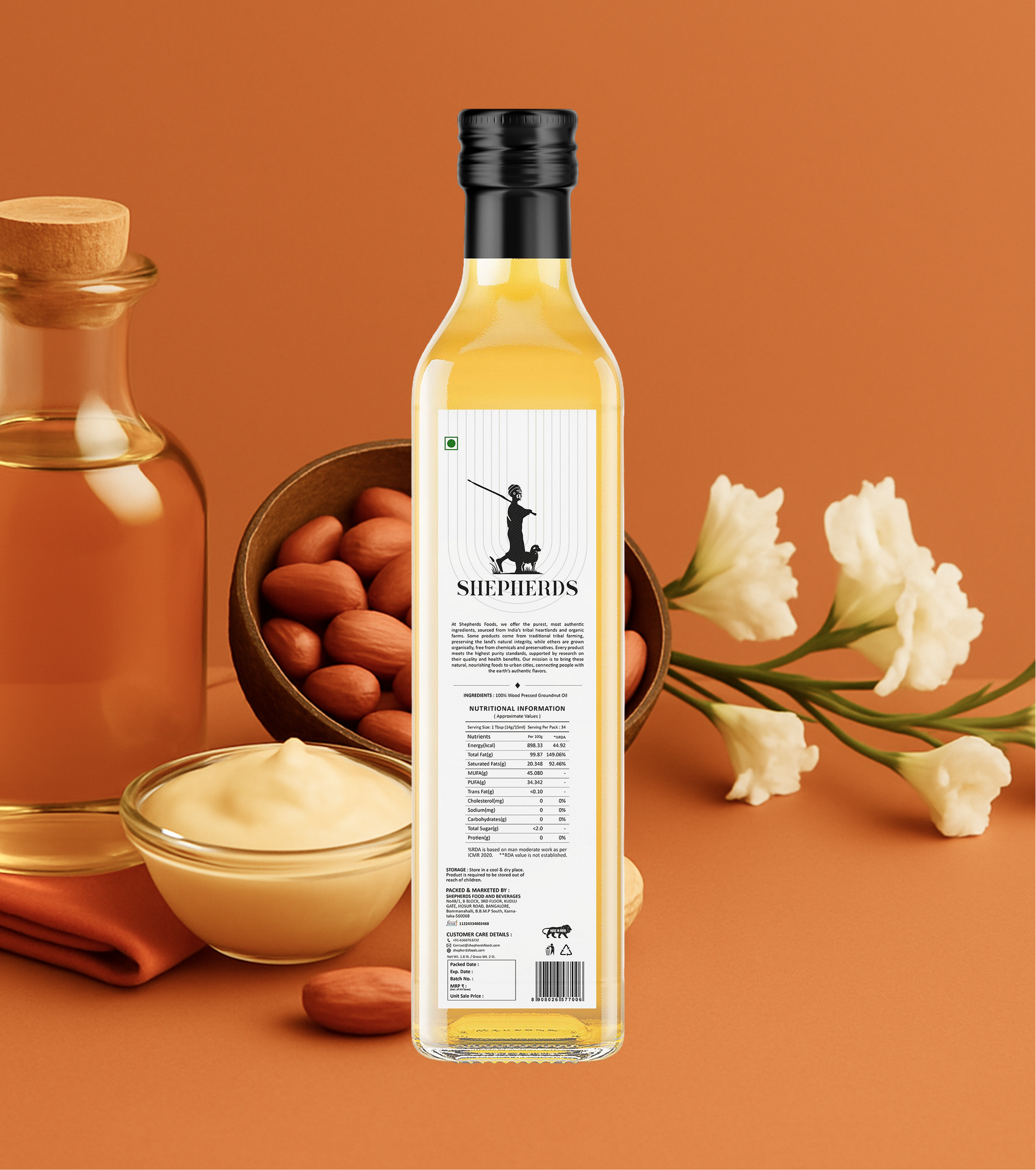 Cold Pressed Groundnut Oil